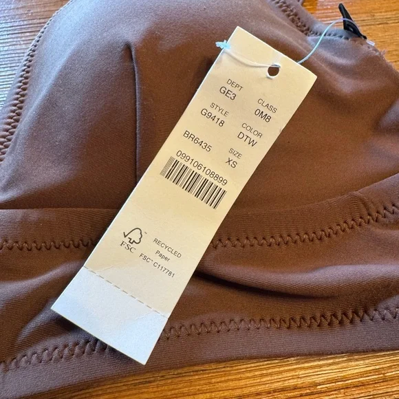 J. Crew Brown Bikini Set Triangle Top High-Cut Style size XS - Picture 2 of 4